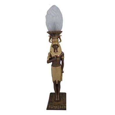 Ägyptische Figur Lampe Srehleuchte Lampen Statue Kleopatra 37 cm Statuen Figuren