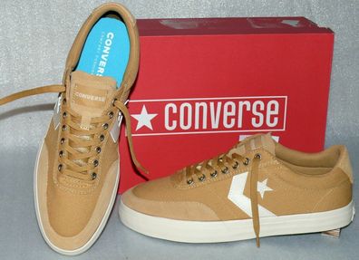 Converse 163201C Courtlandt OX Canvas Leder Schuhe Sneaker Boots 46 Club Gold