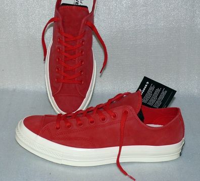 Converse 161446C CHUCK 70 OX Wild Leder Schuhe Sneaker Boots 44 Enamel Red Egret