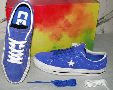 Converse 159510C ONE STAR PRO OX Rau Leder Schuhe Sneaker 41 42 Hyper Royal Blue