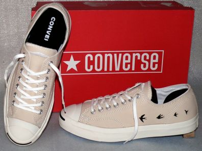 Converse 166362C JP PRO OX UP Echt Leder Schuhe Sneaker Boots 41 Natur Egret BLK