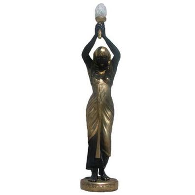 Ägyptische Figur Lampe Srehleuchte Lampen Statue Kleopatra 130cm Statuen Figuren