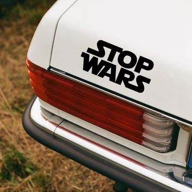 Auto Aufkleber "Stop Wars" Krieg Peace Star Wars Tuning Sticker Vinyl #0166
