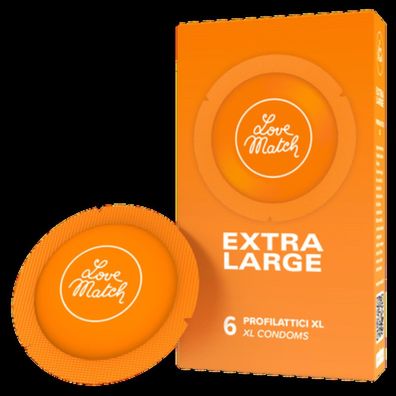 Love Match - Extra L - Condoms - 6 Pieces - (div. Varianten) - Menge: 6