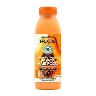 Garnier Fructis Papaya Hair Food Szampon, 350ml - Regenerierende Haarpflege