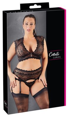 Cottelli CURVES - Bralette und String - (2XL,3XL,4XL, , L)