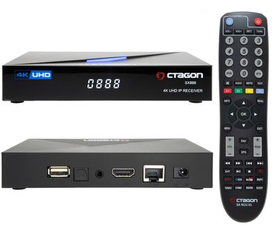 Octagon SX888 V2 4K UHD IP H.265 HEVC IPTV Set-Top Box