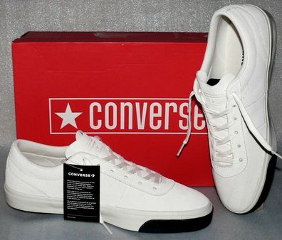 Converse 163274C ONE STAR CC OX Low Rau UP Leder Schuhe Sneaker 44 Egret Black