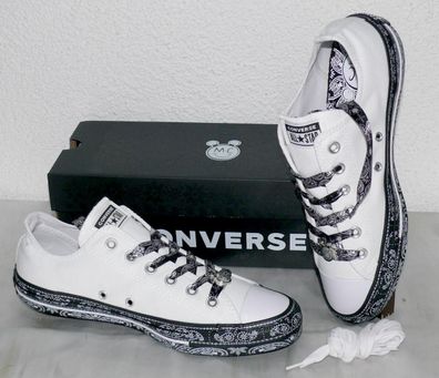 Converse 162235C CTAS LOW Designer MC Canvas Schuhe Sneaker Boots 41 Black White