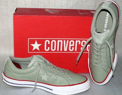 Converse 160625C ONE STAR OX Leder Schuhe Sneaker Boots 44 46 Surplus Sage Red