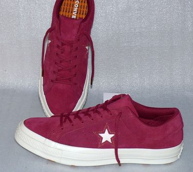 Converse 163192C ONE STAR OX Wild Leder Schuhe Sneaker Boots 45 46 Rhubarb Egret