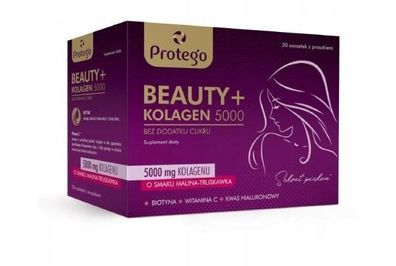 Protego Beauty + Kollagen 5000 Himbeer-Erdbeer, 30 Pck