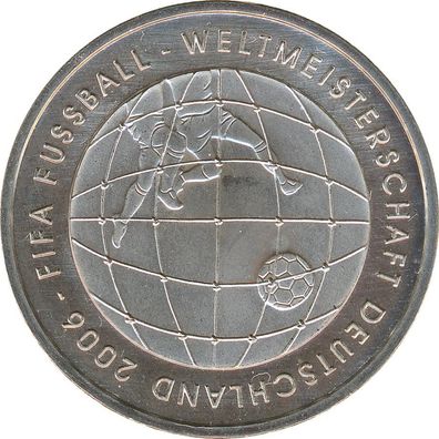 BRD 10 Euro 2005 F FIFA Fussball-WM 2006 Silber*