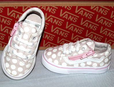 Vans OLD SKOOL ZIP T'S POLKA DOT Canvas Kinder Schuhe Sneaker Gr 21 Wind Chime