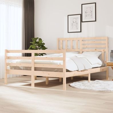 Massivholzbett ohne Matratze 140x200 cm