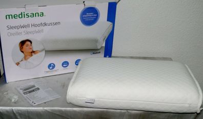 Medisana Sleepwell SP100 orthopädische Kopfkissen Bluetooth Lautsprecher Weiß