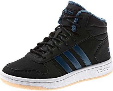 Adidas EE6703 HOOPS MID 2.0K Sport Schuhe Kinder Kunstleder Sneakers 28 18cm