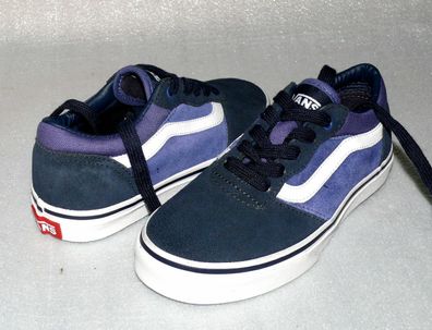 Vans Milton Y'S Rau UP Suede Leder Schuhe Sneaker Boots Navy Weiß 31 UK13 IC171