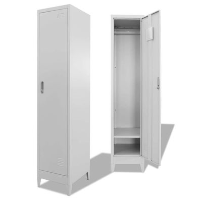 Schließfachschrank 38x45x180 cm Stahl