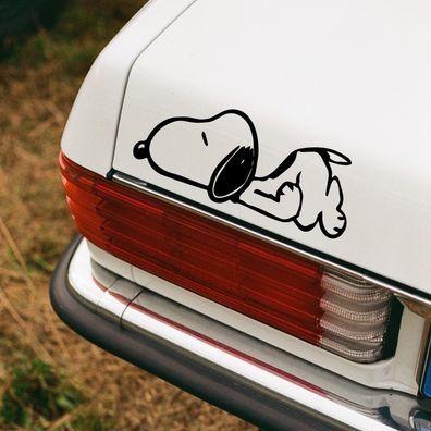 Auto Aufkleber "Snoopy liegt" Peanuts Sticker Woodstock #0117