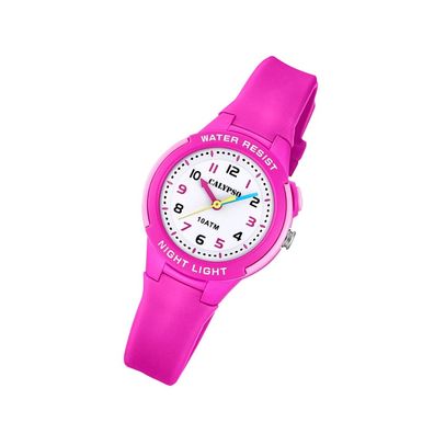 Calypso Kunststoff PUR Kinder Uhr K6069/1 Armbanduhr pink Analogico UK6069/1