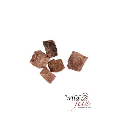 Wild & Fein Hundesnack Wildfleisch, gefriergetrocknet, 80 g