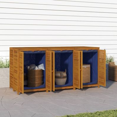 Gartenbox 210x87x104 cm Massivholz Akazie