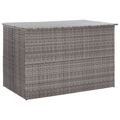 Garden-Auflagenbox Grau 150x100x100 cm Poly Rattan