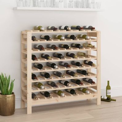 Weinregal 109,5x30x107,5 cm Massivholz Kiefer