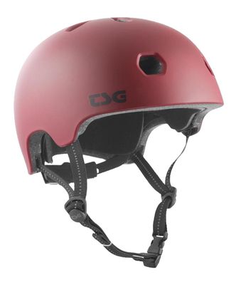 TSG Skate Helm Meta Solid Color satin oxblood - Größe / Größe in cm: