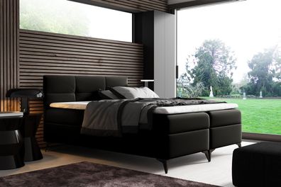 Bett mit Bettkasten 180x200 Boxspringbett Design Doppel Hotel Modern Betten Neu