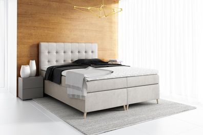 Polsterbett Bett Boxspringbett Design Doppel Hotel Modern Betten Schlafzimmer