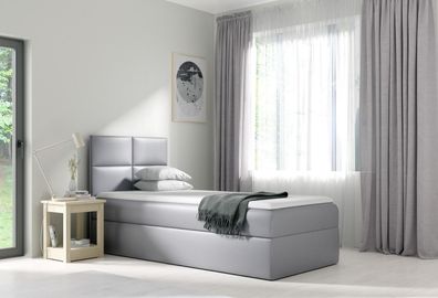 Bett Bettkasten Schlafzimmer Design Hotel Single 80 cm Jugendbett Boxspringbett