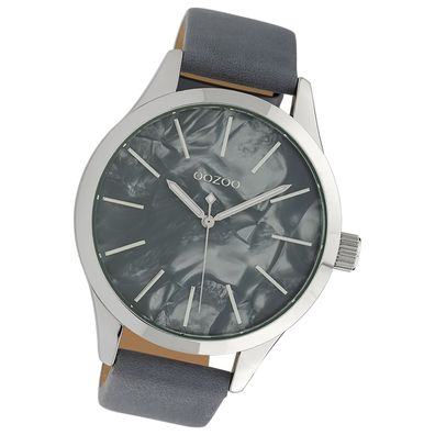 Oozoo Damen Armbanduhr Timepieces Analog Textil grau UOC10074