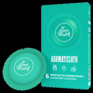 Love Match - Aromatizzato - Flavored Condoms - 6 Pieces - (div. Variante