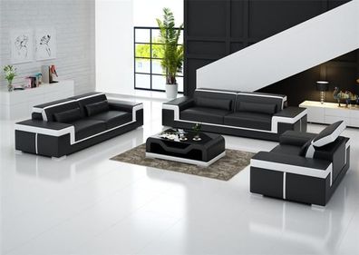 Sofa 2 Sitzer Polster Designer Couchen Sofas Garnitur NEU Ledersofa Zweisitzer