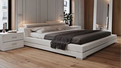 Bett Polster Design Luxus Doppel Hotel Betten Ehe 180x200cm Schlaf Zimmer Leder