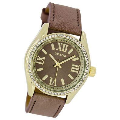 Oozoo Unisex Armbanduhr Vintage Series Analog Leder braun UOC5733A