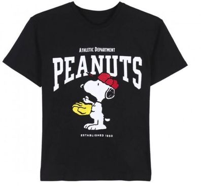 Peanuts Snoopy Unisex Kurz T-Shirt Athletic Department XS-XL 100% Baumwolle