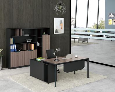 Aktenschrank Bücherregal Regale Schrank Luxus Büro Möbel Schränke 220cm Holz neu