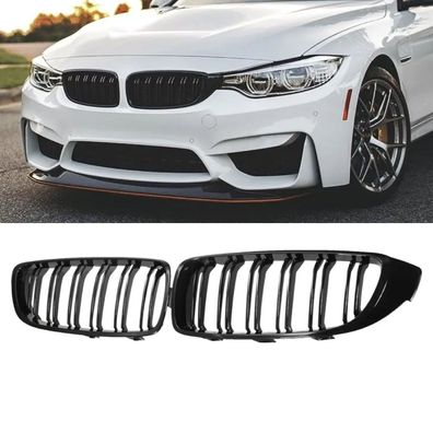 Nieren Performance Kühlergrill Schwarz Hochglanz für BMW 4er F32 F33 F36 M Paket