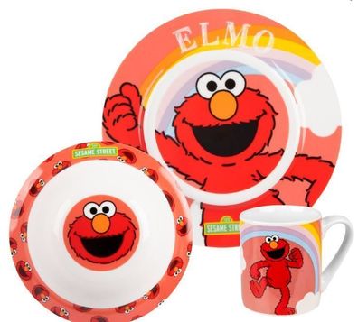 Frühstücks-Set Sesamstrasse Elmo oder Cookie Monster Krümelmonster