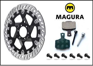 MAGURA MT eSTOP Bremsscheibe MDR-P, Ø 180 mm, 6-Loch, Bremsbelag 7. S, SPORT