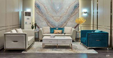 Luxus Möbel Sofagarnitur Couch Sofa Polster 321 Sitzer Tisch Couchtisch Couchen