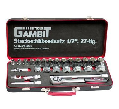 Iwetec Gambit Steckschlüssel-Satz 1/2", 27-teilig