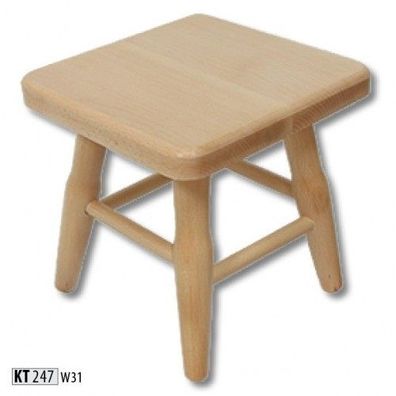 Hocker Holzhocker Schemel Massive Buche Stuhl Sitzhocker Echtes Holz Massiv Neu