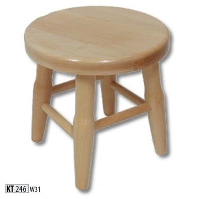 Hocker Holzhocker Schemel Holzschemel Massive Kiefer Handarbeit Möbel Stuhl Neu