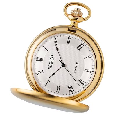 Regent Herren Taschenuhr Analog Gehäuse gold URBA549