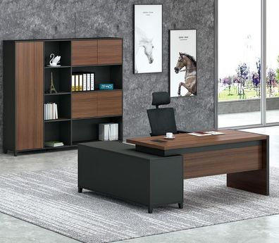 Eckschreibtisch Büro Chef Zimmer Möbel Design Schreibtische Praxis Kanzlei Möbel