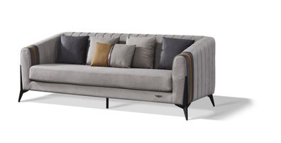 Sofagarnitur 3 + 1 + 1 Sitzer Set Design Sofas Polster Couchen Textil Leder Relax